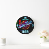 DAD'S BAR, MANCAVE, DEN - Neon Horloge Personnalis (Maison)