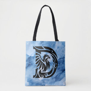 Dads Bold Eagle op Blauwe Rook Grote Schoudertas Draagtas