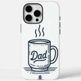 Dad's Coffee Mok Grappig vaderdag blij iPhone 16 Pro Max Hoesje