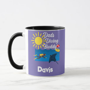 Dads Diving Buddy Design - Combo Mug