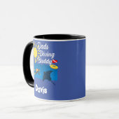 Dads Diving Buddy Design - Combo Mug (Devant gauche)