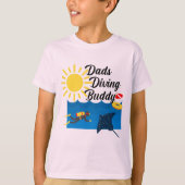 Dads Diving Buddy Design - T-Shirt de base pour en (Devant)