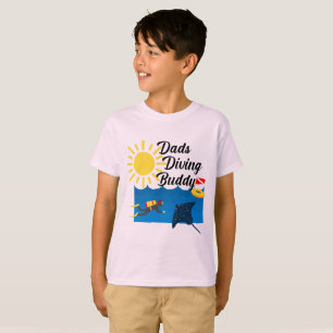Dads Diving Buddy Design - T-Shirt de base pour en