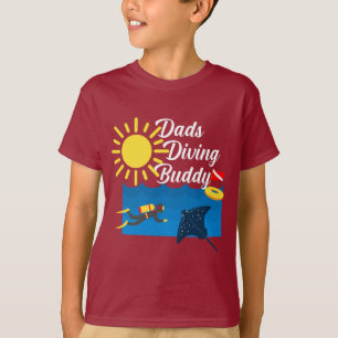 Dads Diving Buddy Design - T-Shirt de base pour en