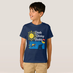 Dads Diving Buddy Design - T-Shirt de base pour en