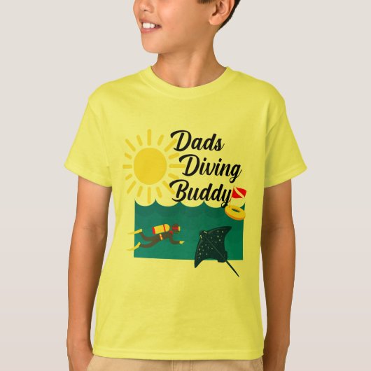 Dads Diving Buddy Design - T-Shirt de base pour en (Devant)