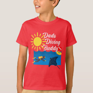 Dads Diving Buddy Design - T-Shirt de base pour en