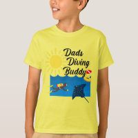 Dads Diving Buddy Design - T-Shirt de base pour en