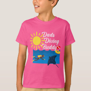 Dads Diving Buddy Design - T-Shirt de base pour en