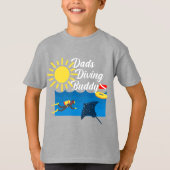 Dads Diving Buddy Design - T-Shirt de base pour en (Devant)