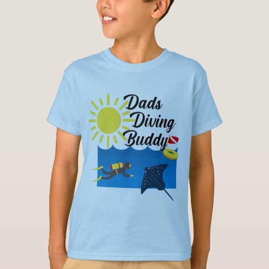Dads Diving Buddy Design - T-Shirt de base pour en (Devant)