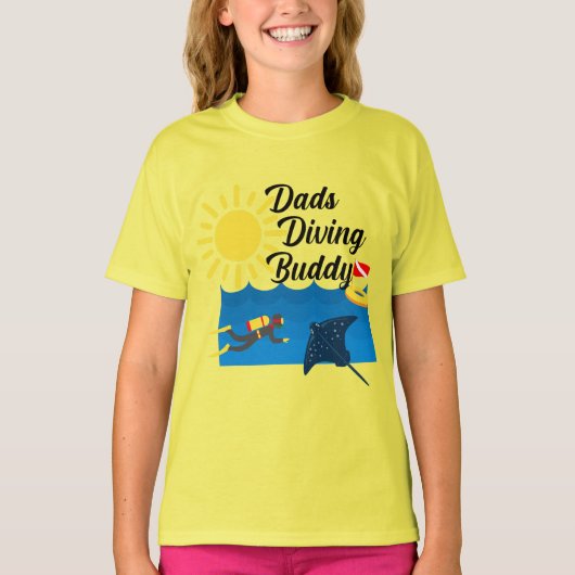 Dads Diving Buddy Design - T-Shirt de base pour fi (Devant)