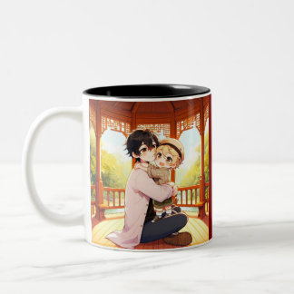 Dad's Embrace - Hartverwarmende vader en kind Mok