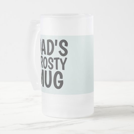 DAD'S FROSTY VADERDAG FROSTED GLASS Mok (Voorkant links)