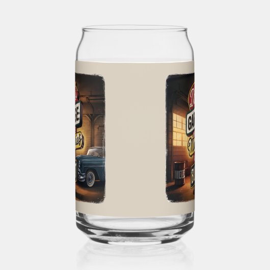 Dad's Garage Retro  Automotive Sign Blikvorm Glas (Links)