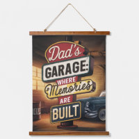 Dad's Garage Retro  Automotive Sign