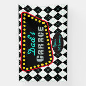 Dad's Garage Sign Banner Gift (Verticaal)