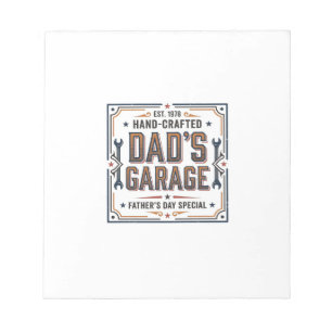 Dads Garage Vintage Vaderdag Notitieblok