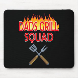 Dads Grill Squad Funny BBQ Vaderdag Muismat