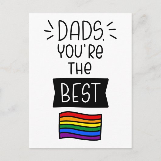 Dads, je bent de beste - Vaderdag trots Briefkaart (Voorkant)