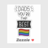 Dads, je bent de beste - Vaderdag trots Sticker (Vel)