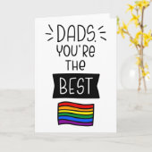 Dads, jij bent de beste - Vaderdag Pride Kaart (Gele Bloem)