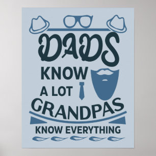 Dads kennen veel, opa weet alles poster