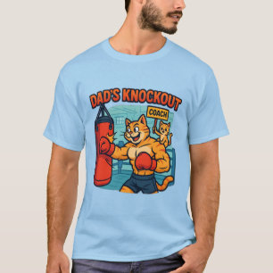 Dad's Knockout - Grappig Gym Kat Papa T-Shirt