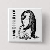 Dads Know Best Vierkante Button 5,1 Cm (Voorkant)