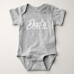 Dad's Little Dude Schattigee Schattige Baby Boy Romper