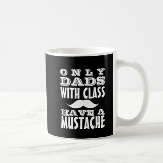 Dads met een klas hebben een Mustache Funny Mug Koffiemok