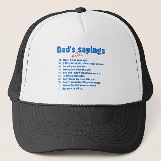 Dads pet favoriete gezegden (Voorkant)