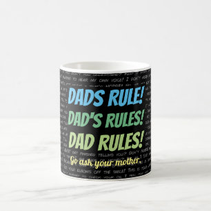 Dads-regel. Vraag het je moeder. Koffiemok
