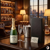 Dad's Reserve | Modern Bourbon Parody Funny Sparkling Wijnetiket