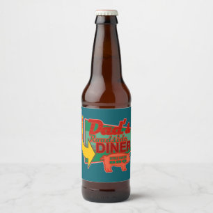 Dad's Roadside Diner Coasters Bier Etiket
