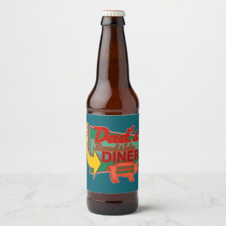 Dad's Roadside Diner Coasters Bier Etiket
