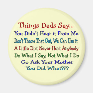 Dads say-Vaderdag cadeautjes Magneet