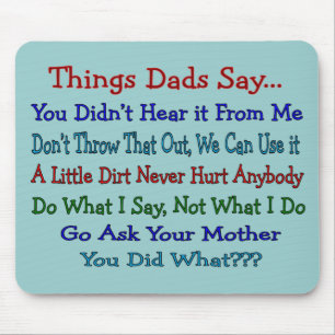 Dads say-Vaderdag cadeautjes Muismat