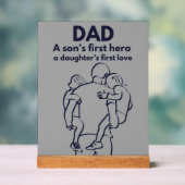 Dads Son Daughter-Inspirational Fathers Day Quote (Neutre)