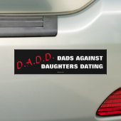 Dads tegen Daughters Dating Bumpersticker (Op auto)