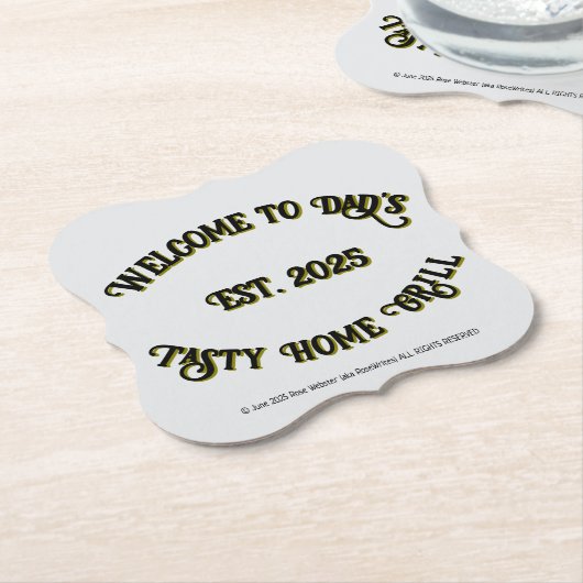 Dad's van RoseWrites Paper Onderzetter (Gekanteld)