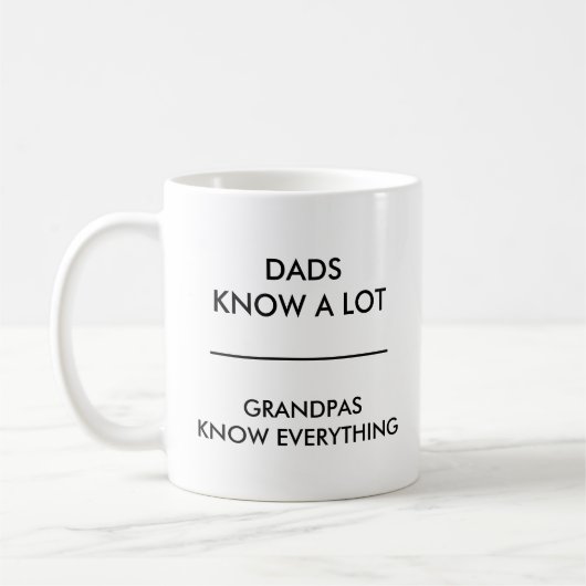 Dads weten veel dat Grandpas alles weet wat Mok is (Links)