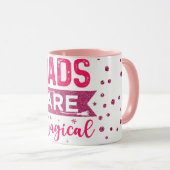 Dads zijn magische Mok van Glitter Coffee (Voorkant rechts)