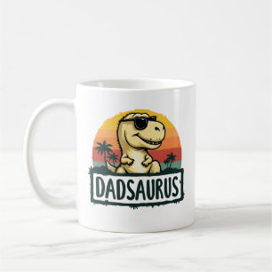 Dadsaurus Dinosaur Papa Dad Saurus Vaderdag Koffiemok