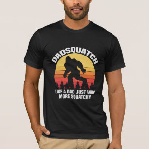Dadsquatch als een vader Grappige Squatch Vader Da T-shirt