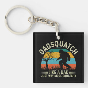 Dadsquatch als een vader veel meer gecompliceerd sleutelhanger