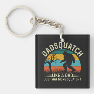 Dadsquatch als een vader veel meer gecompliceerd sleutelhanger