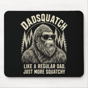Dadsquatch bigfoot als een gewone vader meer muismat