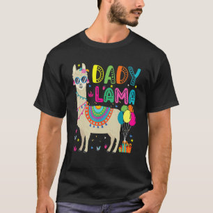 Dady Llama Birthday Balloons zonnebril Llama Pet T-shirt