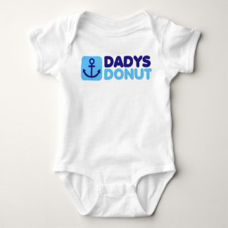 Dadys Donut baby creeper blue Romper